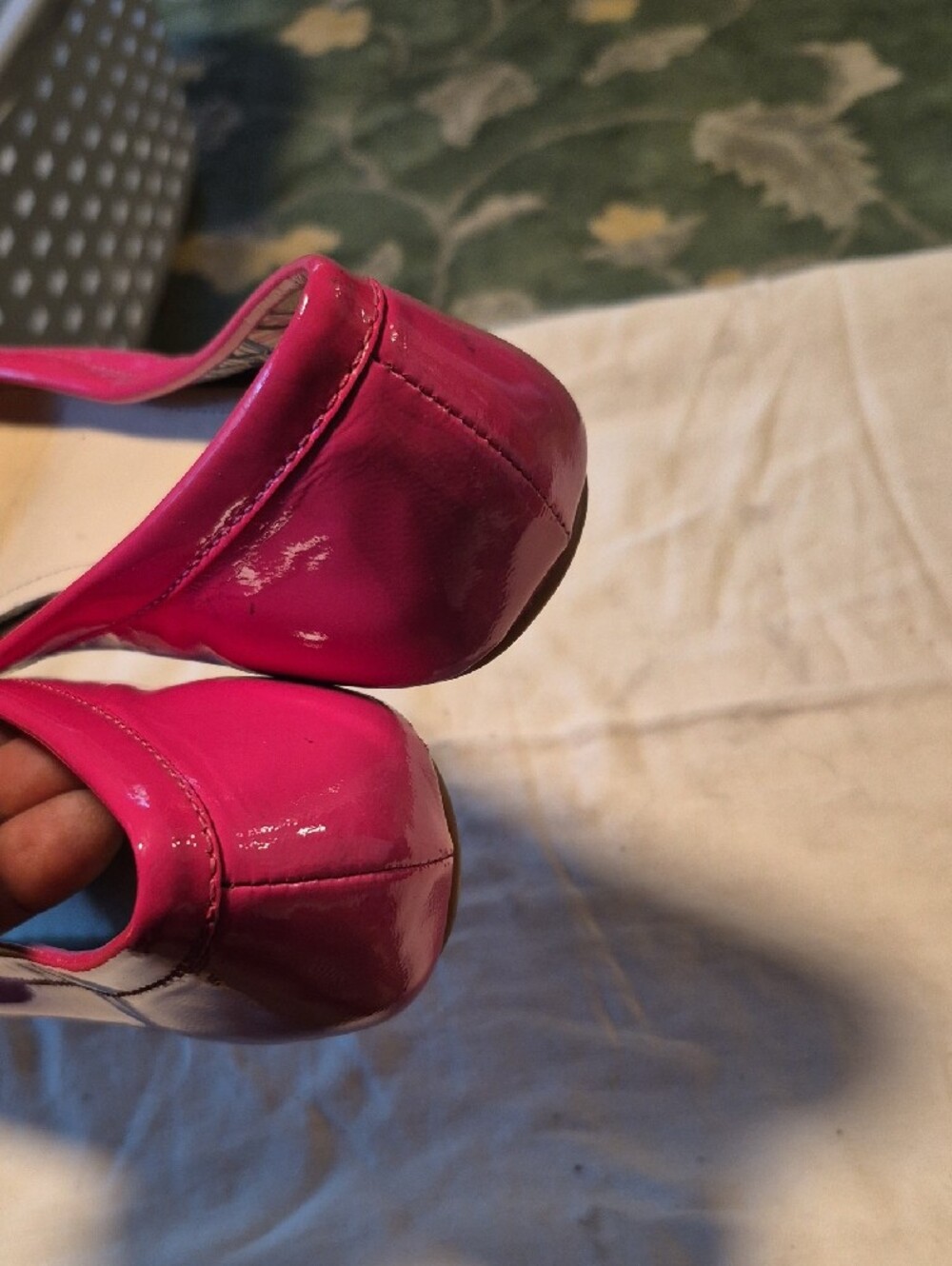 COACH Pink Patent Leather Penny Loafers - Picture 5 of 11